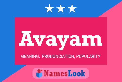 Avayam 名字海报