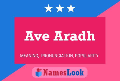 Ave Aradh 名字海报