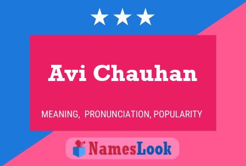 Avi Chauhan 名字海报