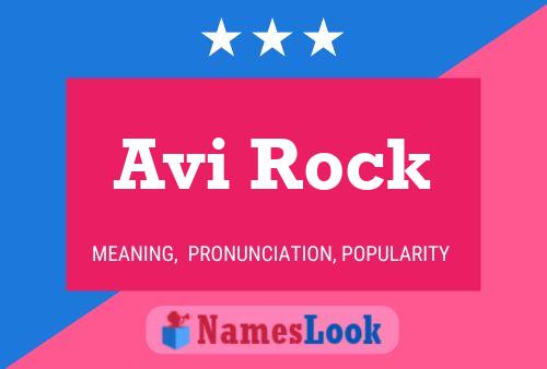 Avi Rock 名字海报