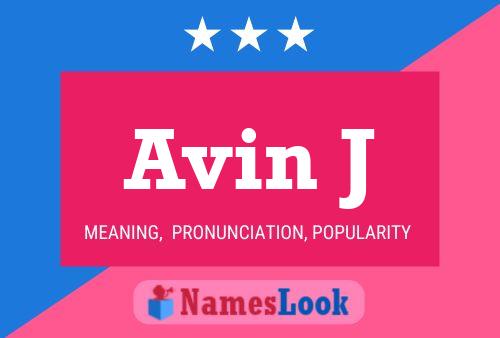 Avin J 名字海报