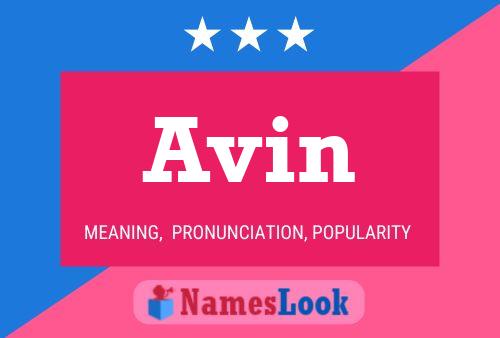 Avin 名字海报