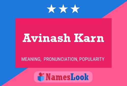 Avinash Karn 名字海报