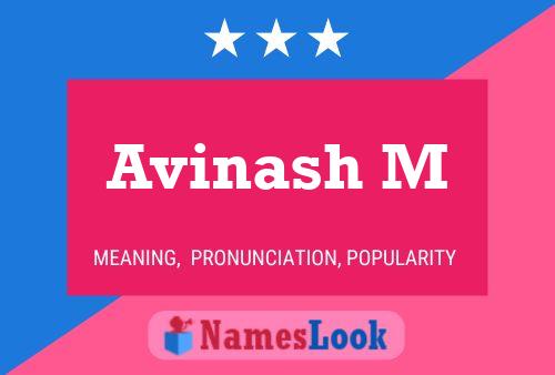 Avinash M 名字海报