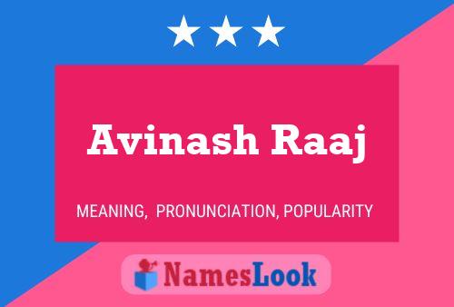 Avinash Raaj 名字海报