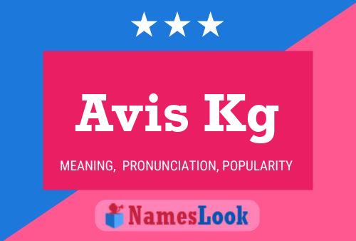 Avis Kg 名字海报