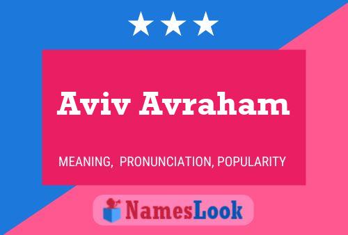 Aviv Avraham 名字海报