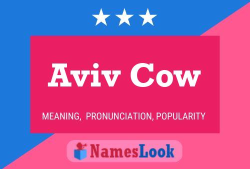 Aviv Cow 名字海报