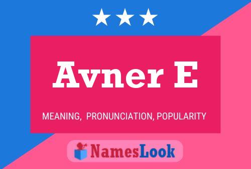 Avner E 名字海报