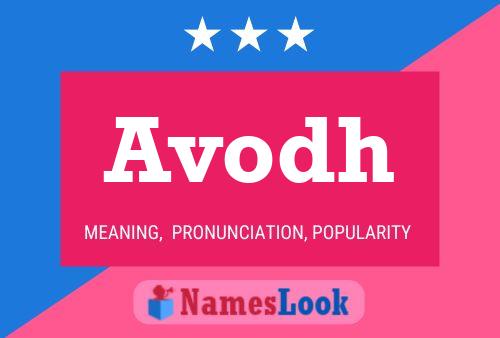 Avodh 名字海报