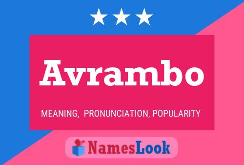 Avrambo 名字海报