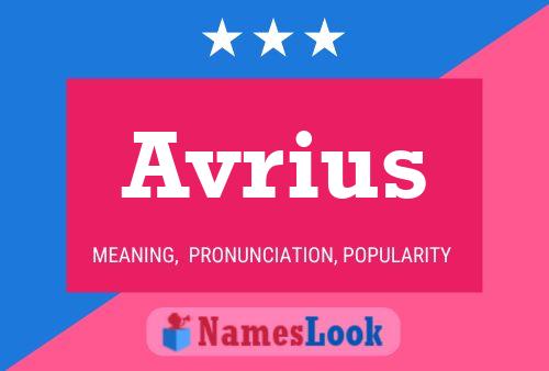 Avrius 名字海报