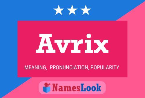 Avrix 名字海报