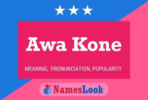 Awa Kone 名字海报