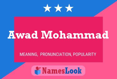 Awad Mohammad 名字海报