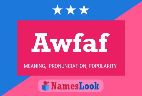 Awfaf 名字海报