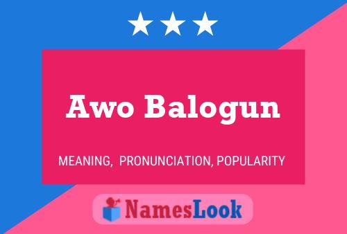 Awo Balogun 名字海报