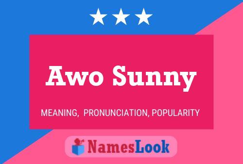 Awo Sunny 名字海报