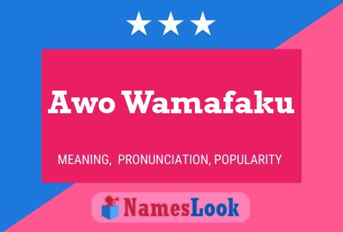 Awo Wamafaku 名字海报