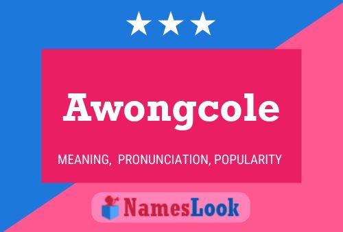 Awongcole 名字海报