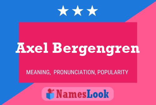 Axel Bergengren 名字海报