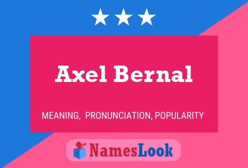 Axel Bernal 名字海报