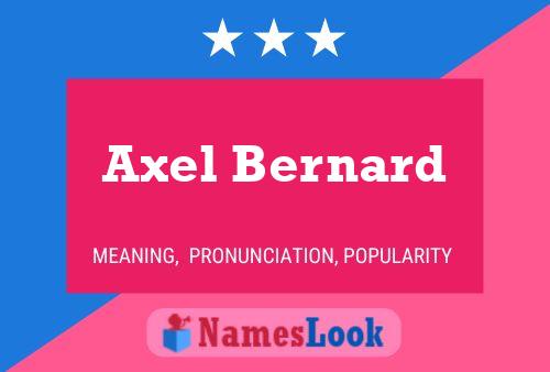 Axel Bernard 名字海报