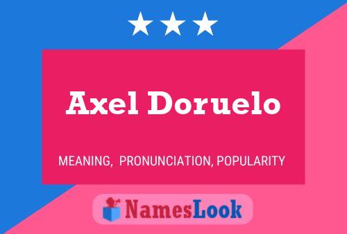 Axel Doruelo 名字海报