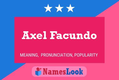 Axel Facundo 名字海报