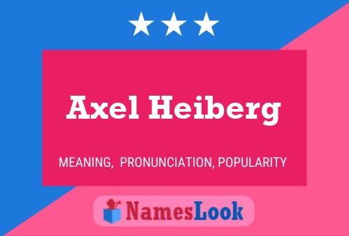 Axel Heiberg 名字海报