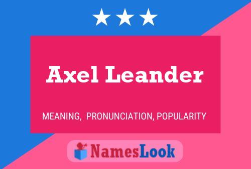 Axel Leander 名字海报