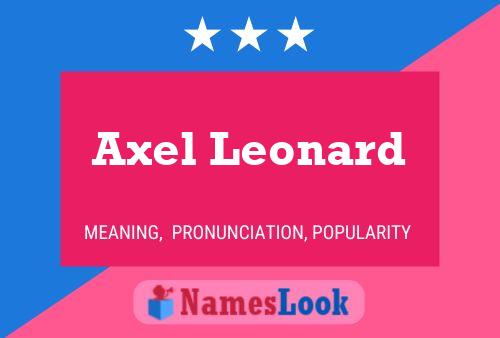 Axel Leonard 名字海报