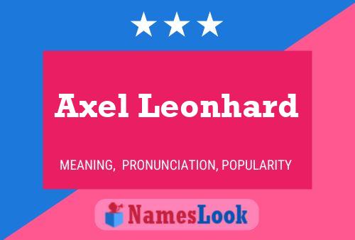 Axel Leonhard 名字海报