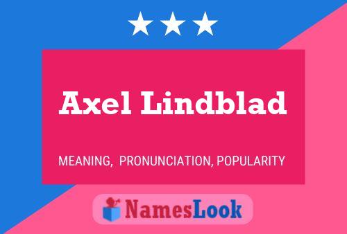 Axel Lindblad 名字海报