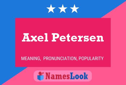 Axel Petersen 名字海报