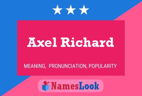 Axel Richard 名字海报