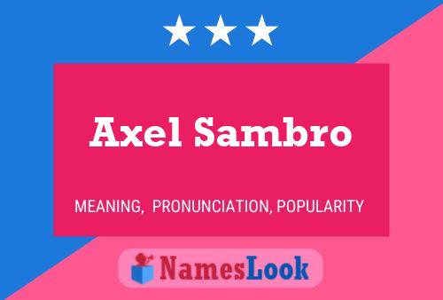 Axel Sambro 名字海报