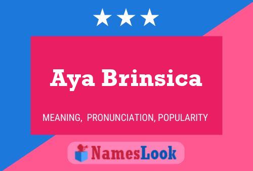 Aya Brinsica 名字海报