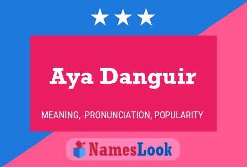 Aya Danguir 名字海报