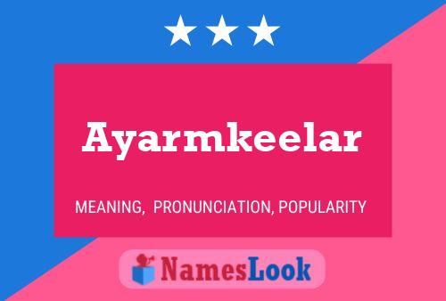 Ayarmkeelar 名字海报