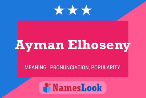 Ayman Elhoseny 名字海报