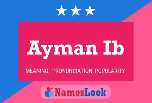 Ayman Ib 名字海报