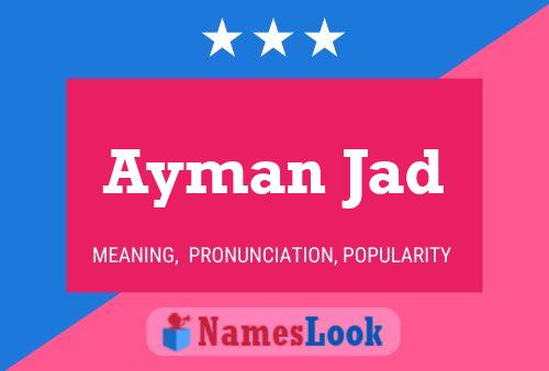 Ayman Jad 名字海报