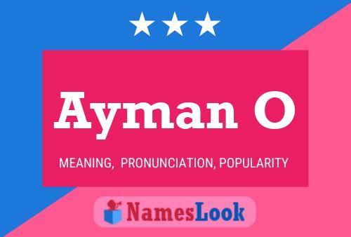 Ayman O 名字海报