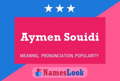 Aymen Souidi 名字海报