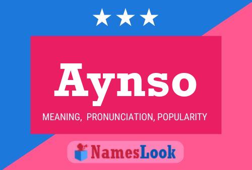 Aynso 名字海报