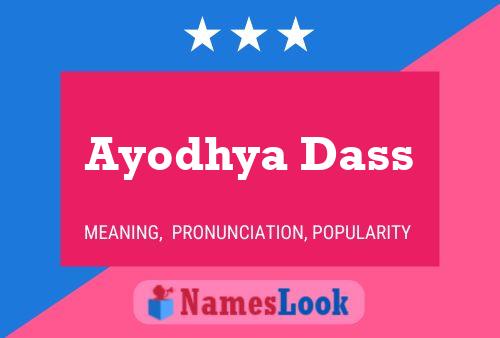 Ayodhya Dass 名字海报