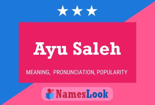 Ayu Saleh 名字海报