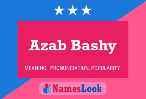 Azab Bashy 名字海报