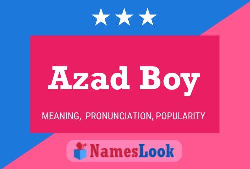 Azad Boy 名字海报